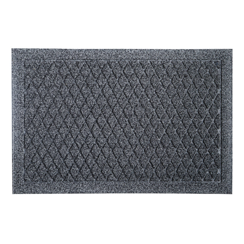 Geometric Outdoor Doormat, Grey