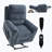Dual Motor Infinite Position Up To 350 LBS Leatherair Power Lift Recliner Chair, Heavy Duty Motion Mechanism With 8-Point Vibration Massage And Lumbar Heating-212890472