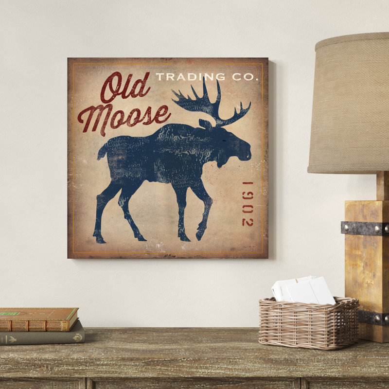 Old Moose Trading Co., brun clair, H 20 po x l 20 po x P 1,25 po