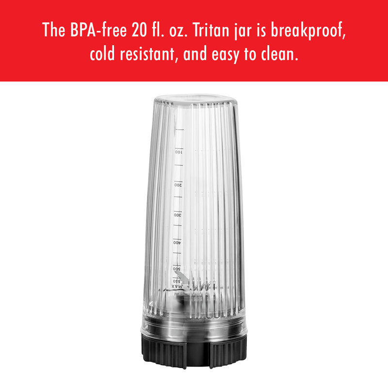 ZWILLING Enfinigy 20-oz. Personal Blender, Smoothie Blender, Silver and Black, Black
