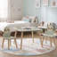 Ensemble de table et 2 chaises pour enfants, table et chaises avec dossier paresseux, table d'activités en bois pour dessiner, bricoler, lire et prendre le goûter, vert menthe, pour les enfants de 2 à 6 ans.
