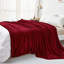 Reversible Faux Fur Mink Fleece Blanket Throw - Ultra Soft Plush Luxury Sofa & Bed Throw, Warm Light-299321585-299321577
