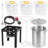 30QT Thanksgiving Turkey Fryer with 3 Multi-Functional Storage Bags, 50000 BTU Aluminum Outdoor Deep Fryer Kit for Backyard, Camping, Tailgating & BBQs
