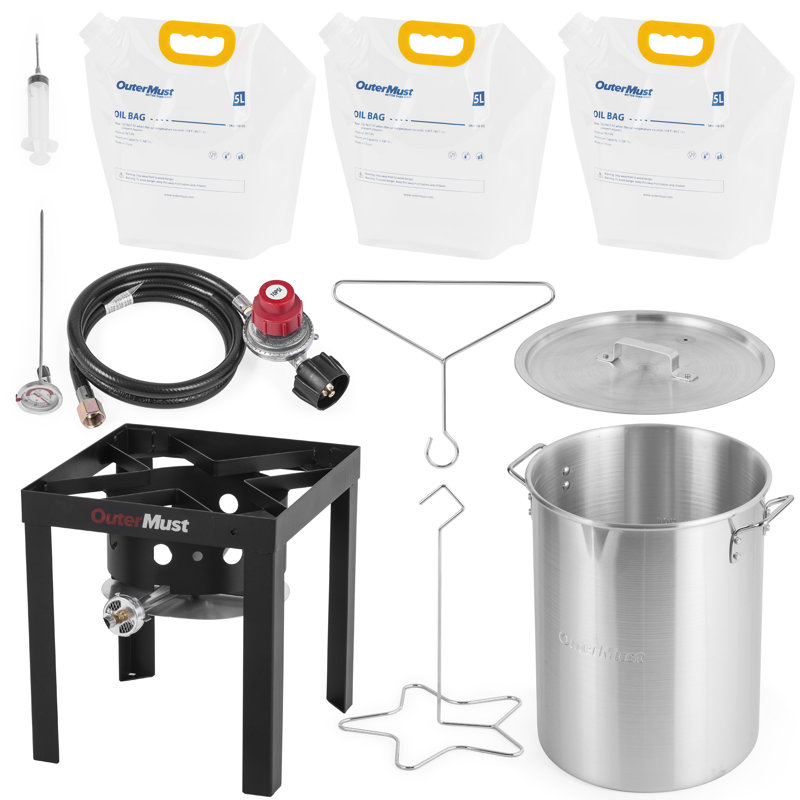 30 Qt Aluminum Propane Turkey Fryer with Accessories