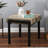 20'' Rustic Oak Grain End Table, Modern Industrial Side Table