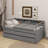 Twin XL Wood Daybed With 2 Trundles, Storage Cubbies, 1 Light For Free And USB-275313577