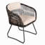 Chaise de patio avec coussins Melissa