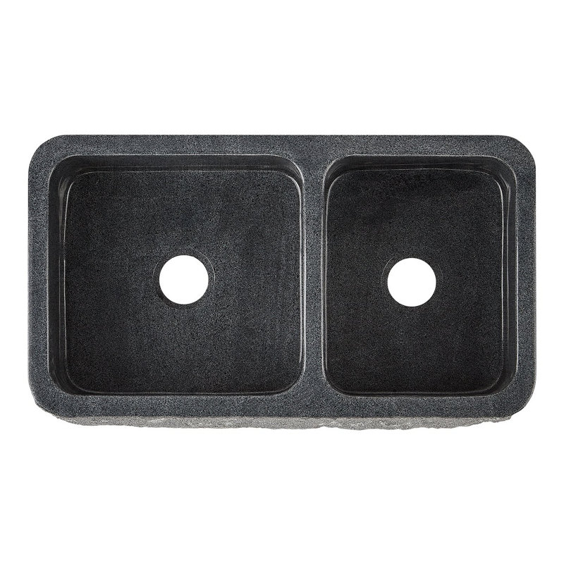 Finbrook 36" L Farmhouse / Apron Kitchen Sink, Blue Gray Granite