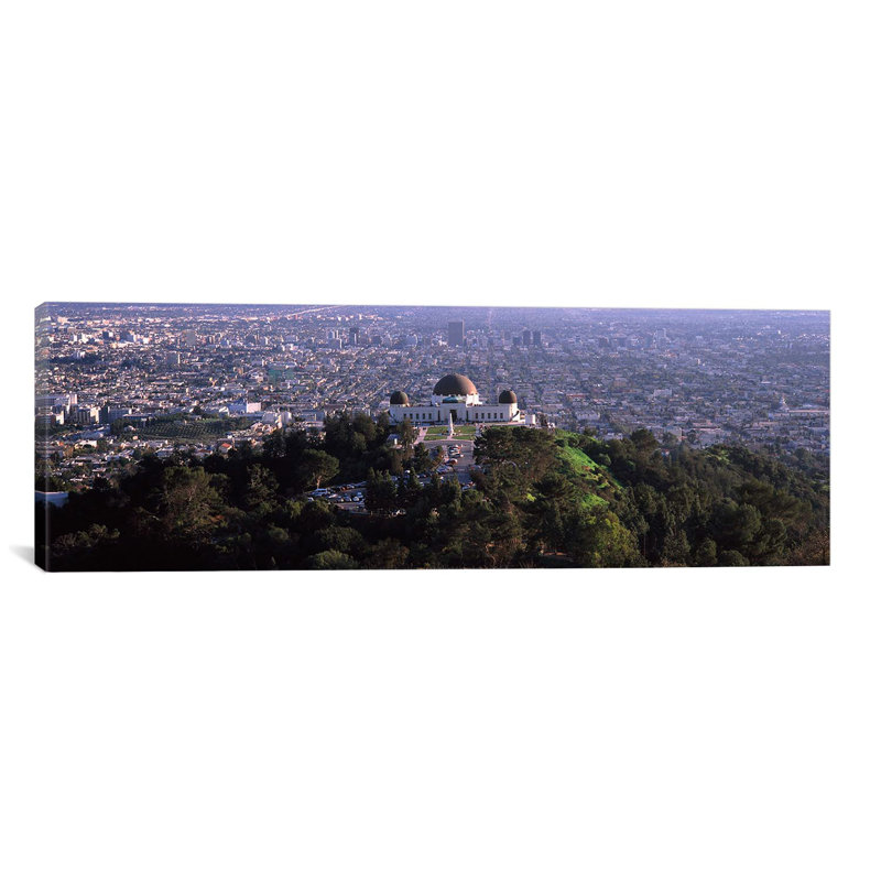 « griffith park observatoire, los angeles, californie », reproduction de photo sur toile, H 16 po x l 48 po x P 1,5 po