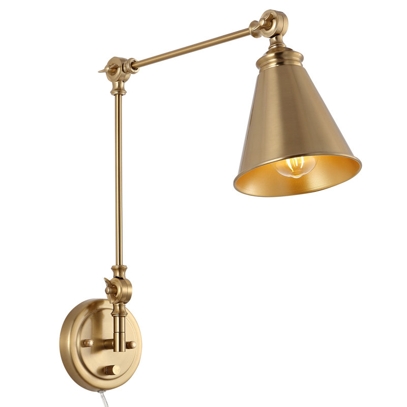 Bras articulé 1 lumière Ariaha, Doré
