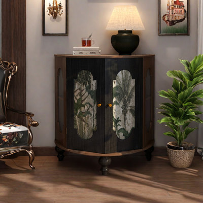 Armoire décorative moderne semi-circulaire