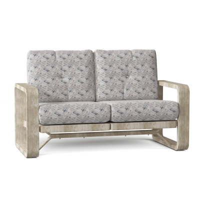 Vale 60.5'' Wide Aluminum Loveseat with Cushions