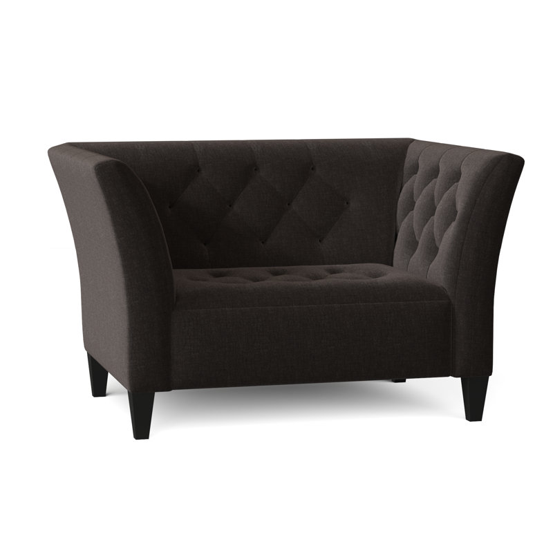 Carruth Upholstered Armchair, Napa Storm Chenille