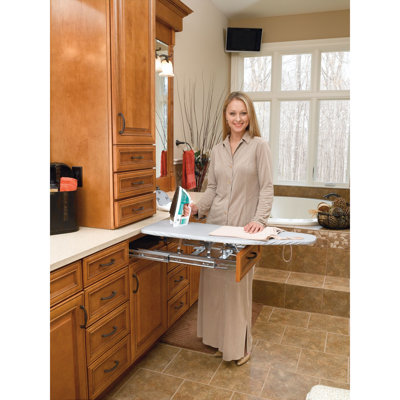 Rev-A-Shelf Pullout Foldaway Ironing Board for Vanity Cabinet Drawers 