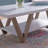 Coffee End Table 2PC White & Dark Taupe