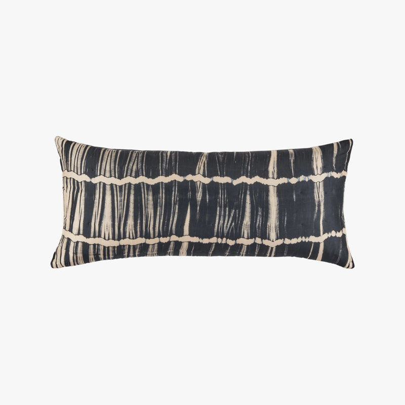 Indigo Seas Shibori Waves Pillow Cover & Insert
