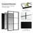 Christienne Metal Rectangle Wall Mirror with Hooks