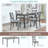 Wooden Dining Rectangular Table Set For 4,Kitchen Dining Table For Small Space-1455830802