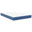 Vidaxl Bed Mattress With Mattress Blue Fabric-117669056