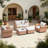 6 - Person Outdoor Wicker Seating Group With Swivel Chairs And Cushions