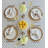Hand Block Print Tablecloth, Yellow-2011762204
