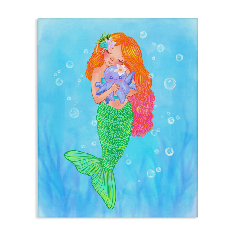 «Sweet Mermaid Love», conception par Stephanie Sanchez, H 30 po x l 24 po