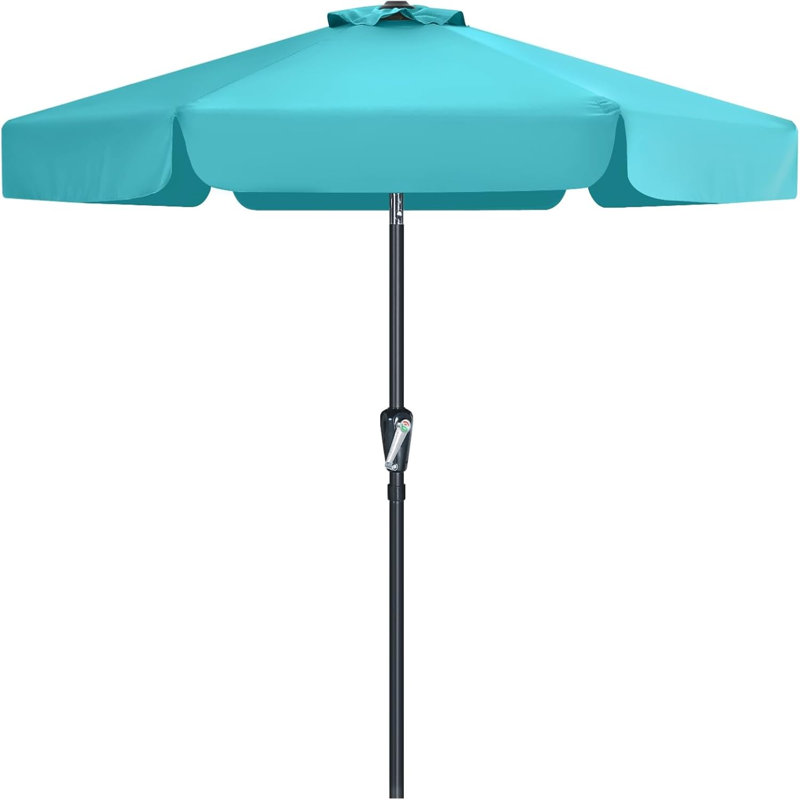 Cania Tilt Market Parasol, Turquoise, 203cm H x 230cm W x 230cm D