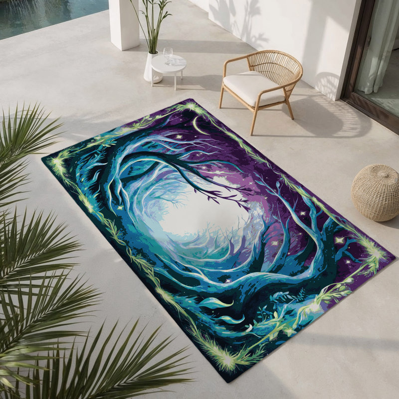 Tapis intérieur et extérieur Enchanted, Rectangulaire 8 pi x 10 pi