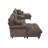 117" Oversized U-Shaped Sofa With 2 Storage Ottomans-930739827