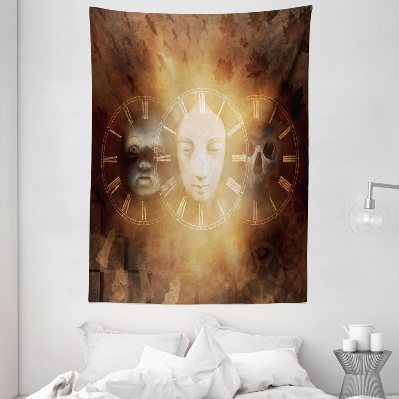 Tapisserie en polyester psychédélique, H 80 po x l 60 po