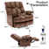 Rowrenia 39.8" Wide Oversized Recliner Manual Recliner Adults Soft Overstuffed Arms And Back,velvet Recliner Chair (set Of 2)