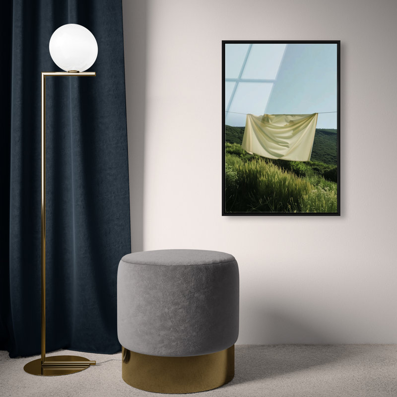Floating Cotton I Print by Oliver Gal, 16"H x 11"W, Black Floater Frame