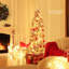 4,5 pi Arbre de Noël en pin floqué avec lumière incandescente