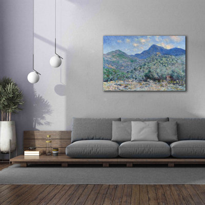 "Vallée de Buona, près de Bordviera" par Claude Monet, estampe numérique sur toile