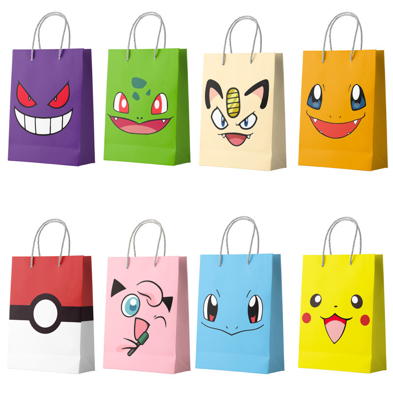 Sacs de fête Pokemon Pikachu pour articles de fête Pikachu