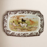 Spode Creatures Of Curiosity Birch Serving Tray - Dark Floral Rectangular Platter, Dishwasher Safe - View #12