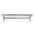 12 in. x 48 in. Stainless Steel Wall Mounted Pot Rack with Shelf and 6 Double Sided Hooks