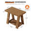 Solid Wood End Table-2134617180