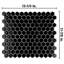 Hudson 1" x 1" Porcelain Honeycomb Mosaic Wall & Floor Tile-604496298