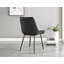 Enna White Glass Extending Dining Table And 6 Black Pesaro Silver Leg Chairs-966312763-966312762