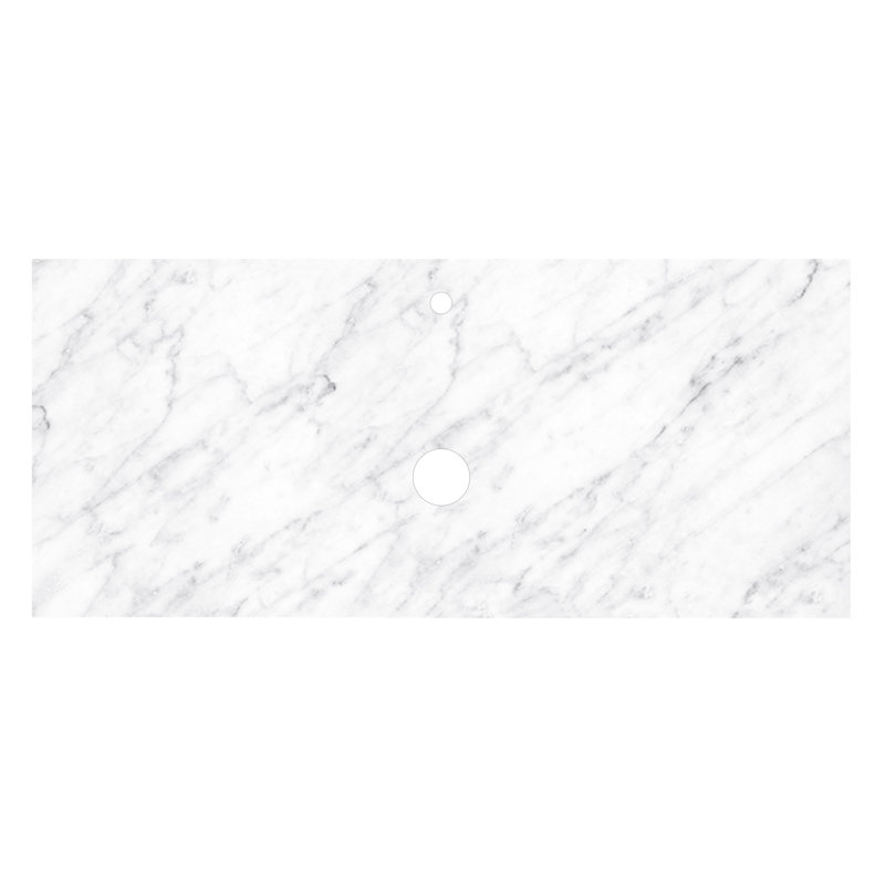 49" Single Bathroom Vanity Top in Carrara, Single
