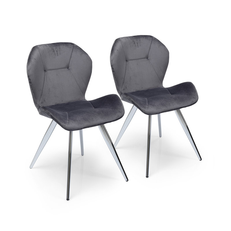 Chair Viva, Grey, Chrome