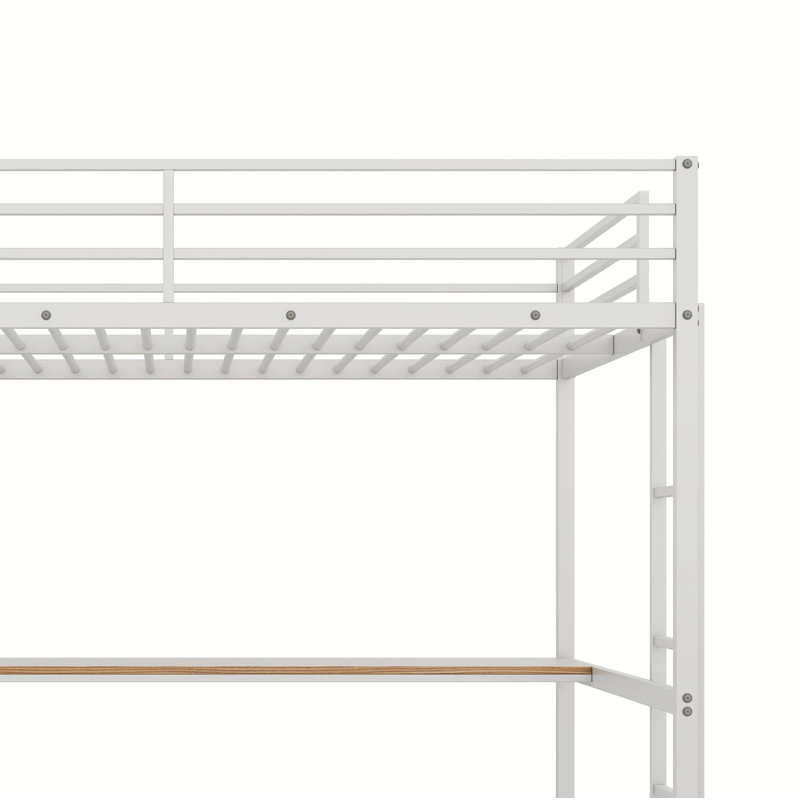 Lit mezzanine double Ozbourn Kids, Blanc