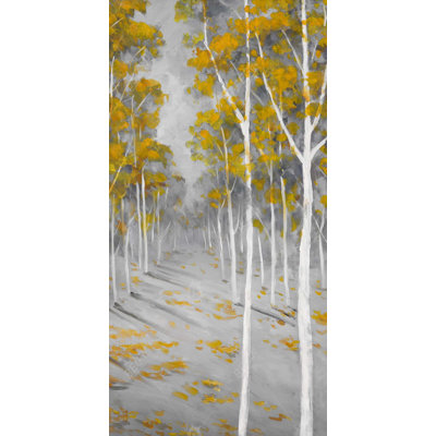 Birch forest - 15.75"x31.50" Desk mat