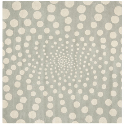 Decara Soho Hand Tufted Wool And Viscose Polka Dots Rug