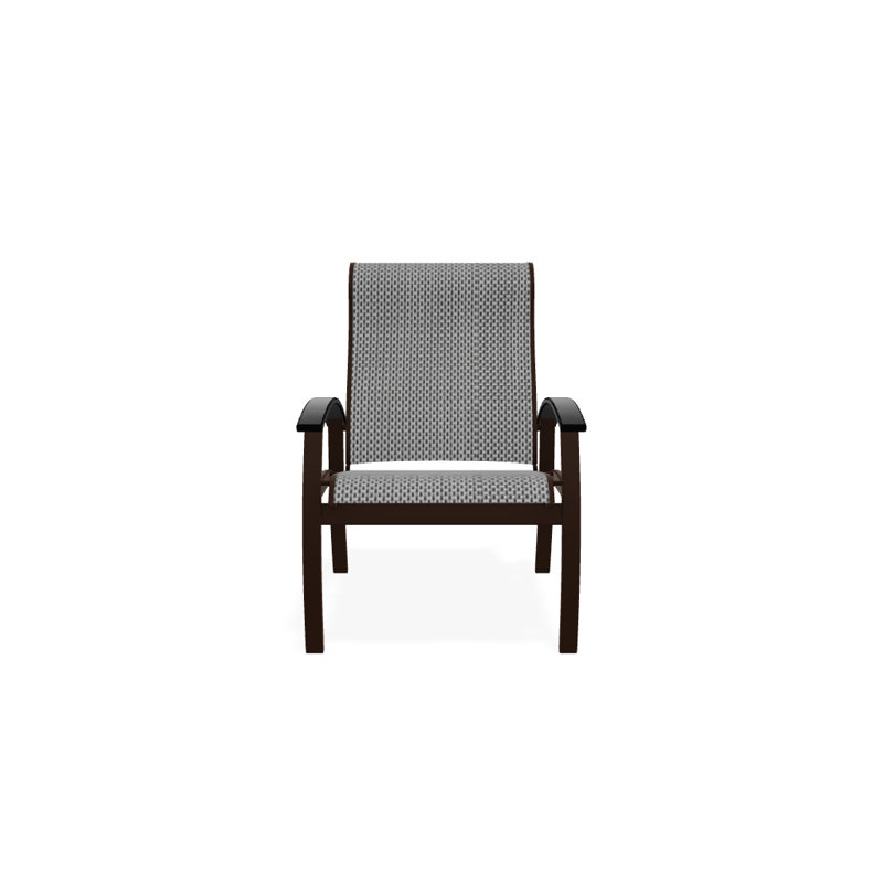 Chaise de patio Askar, Noir, Alliage Sunbrella®, Kona texturé
