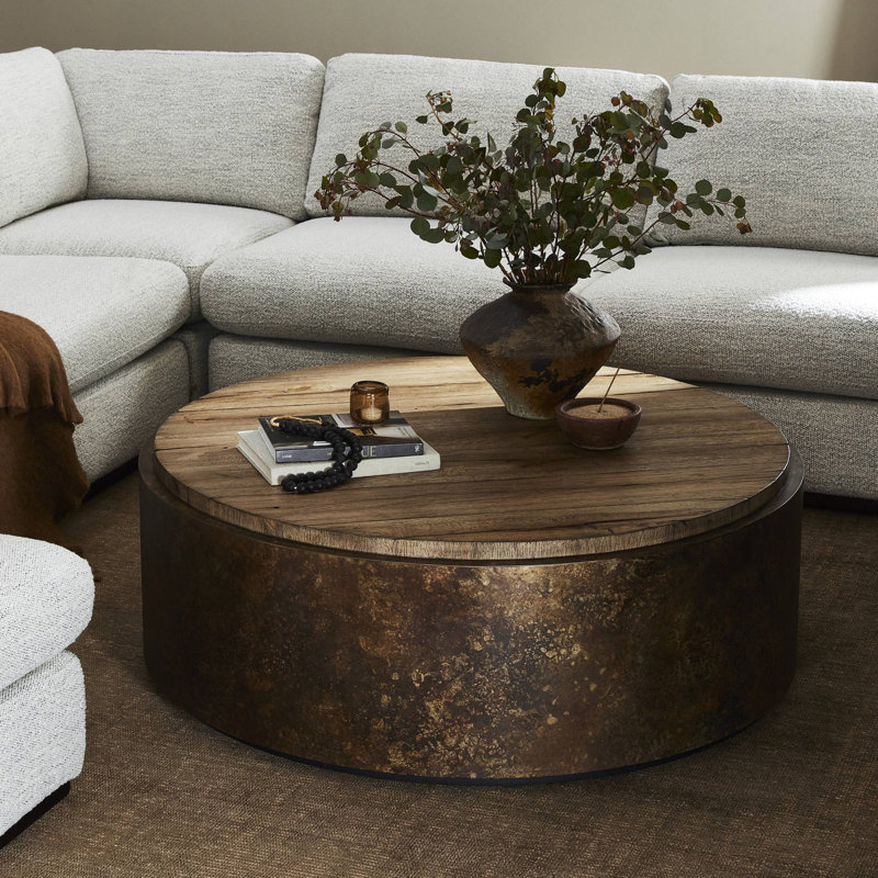 Kipp Coffee Table-Rust Aluminum