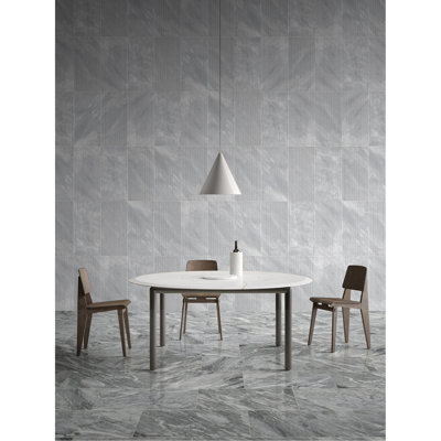 12*24 Inch Gray Marble Polished Tile - Natural Stone For Residential And Commercial Interior Spaces Living Room, Dining Room Design