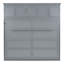 Lit escamotable double gris avec armoires supérieures, armoire-lit escamotable peu encombrante-124443139-124443140