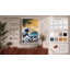 Wave and Mount Fuji Japandi 1 Piece Wrapped Canvas Wall Art-242498457-242498456